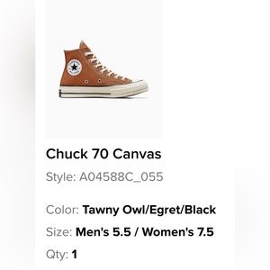 Chuck 70 Canvas hightop converse